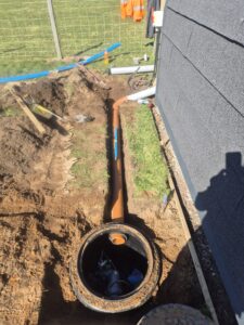 New drains in Alloa for extension to property